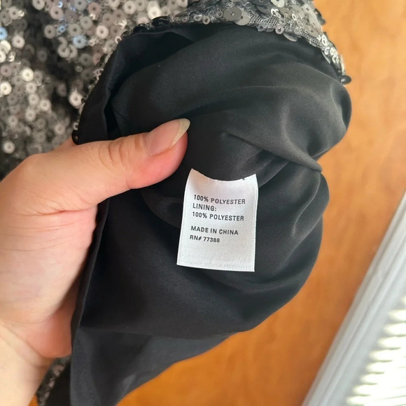 MADEWELL BROADWAY & BROOME SILVER SEQUIN DRESS - Picture 5 of 5